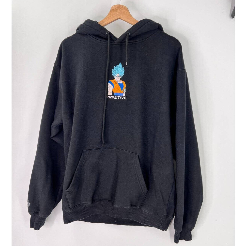 Primitive X Dragon Ball Super Embroidered Pullover Sweatshirt Hoodie Mens Medium